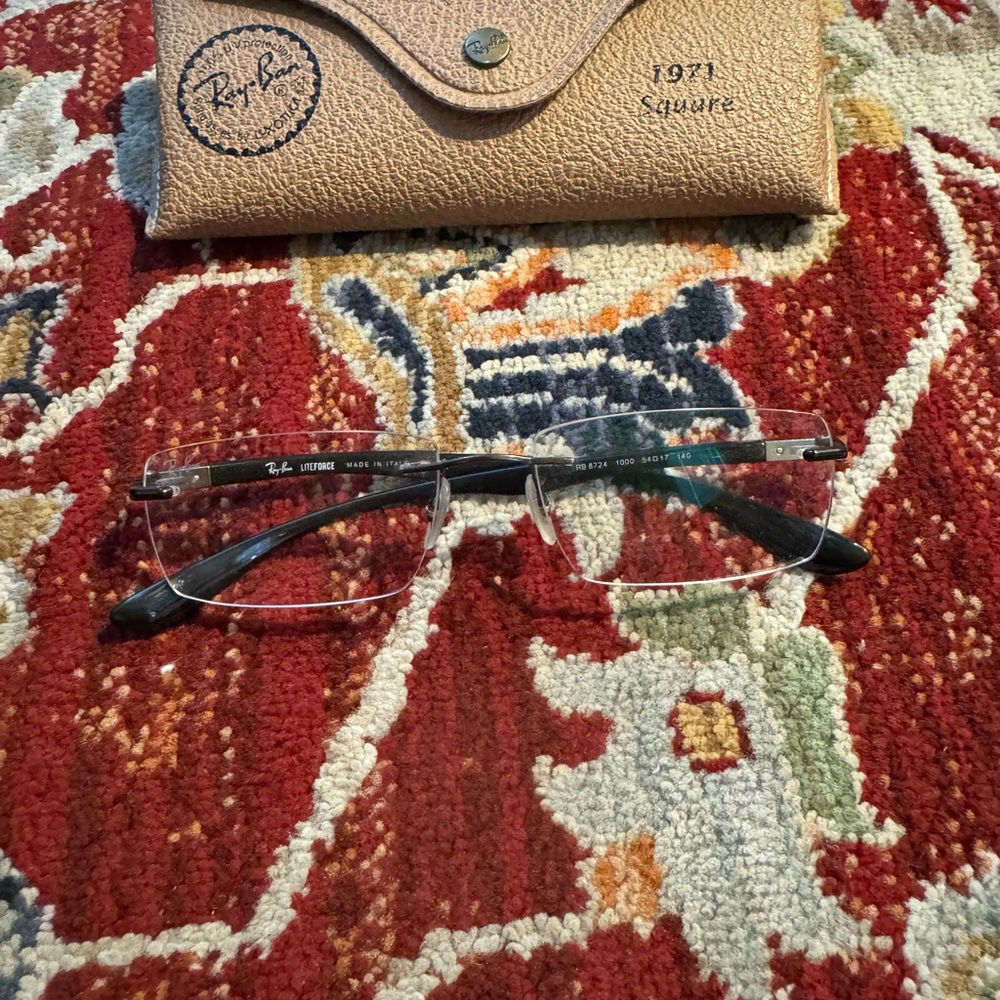 Ray-Ban Lightforce Eyeglasses Prescription Black Frames Unisex